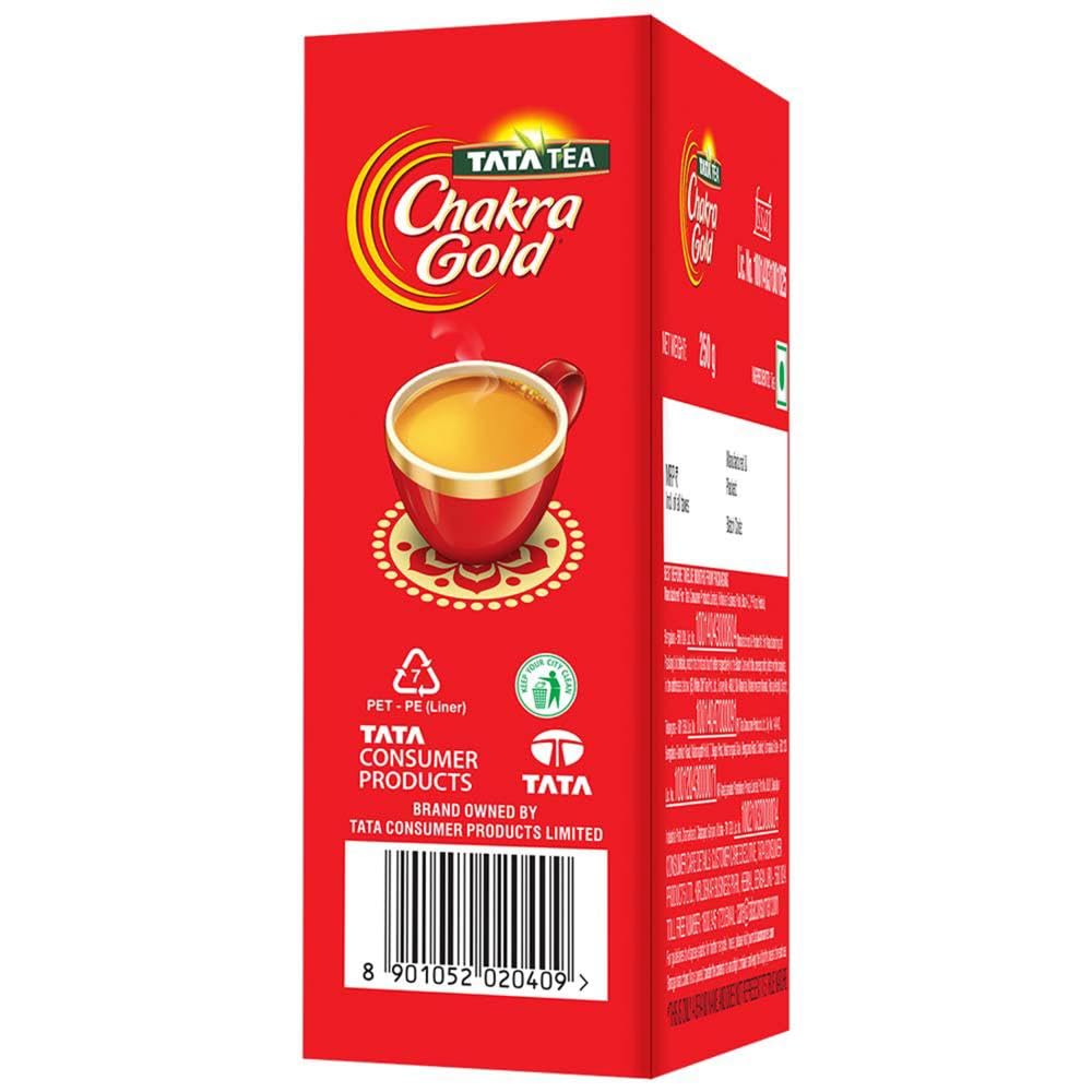 Tata Tea Chakra Gold | Strong Tea With Long Lasting Taste | Black Tea ,250 Gram