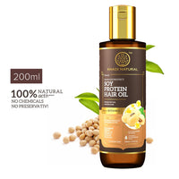 Khadi Natural Soy Protein Hair Oil: Nourishing Elixir for Stronger, Silky-Smooth Hair. Promotes Growth, Reduces Breakage, and Enhances Shine. Paraben Free, Powered Botanics - 200ml
