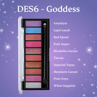 Dazller Eyeshadow 10-in-1 Palette,10g, DES6, Velvety Texture, No Patchiness, Easy blending, with Sponge-Brush Applicator (Multicolor)