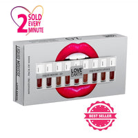 Love Earth Liquid Mousse Lipstick 2.O Matte Finish Combo Kit | Lightweight, Non-Sticky, Non-Drying,Transferproof, Waterproof Lipstick Set | Multicolor Mini Liquid Lipstick - (2Ml X 9) 18Ml