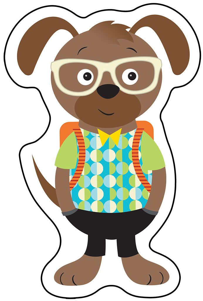 Carson Dellosa – Hipster Pals Colorful Cut-Outs, Classroom Décor, 36 Pieces 120214