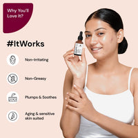 Suganda Hyaluronic Acid Face Serum for glowing skin & Barrier Repair | Anti Aging | Brightening & Hydrating | Reduces Fine Lines & Wrinkles | With Centella Asiatica, SLS and Mineral Oil Free (30ml)