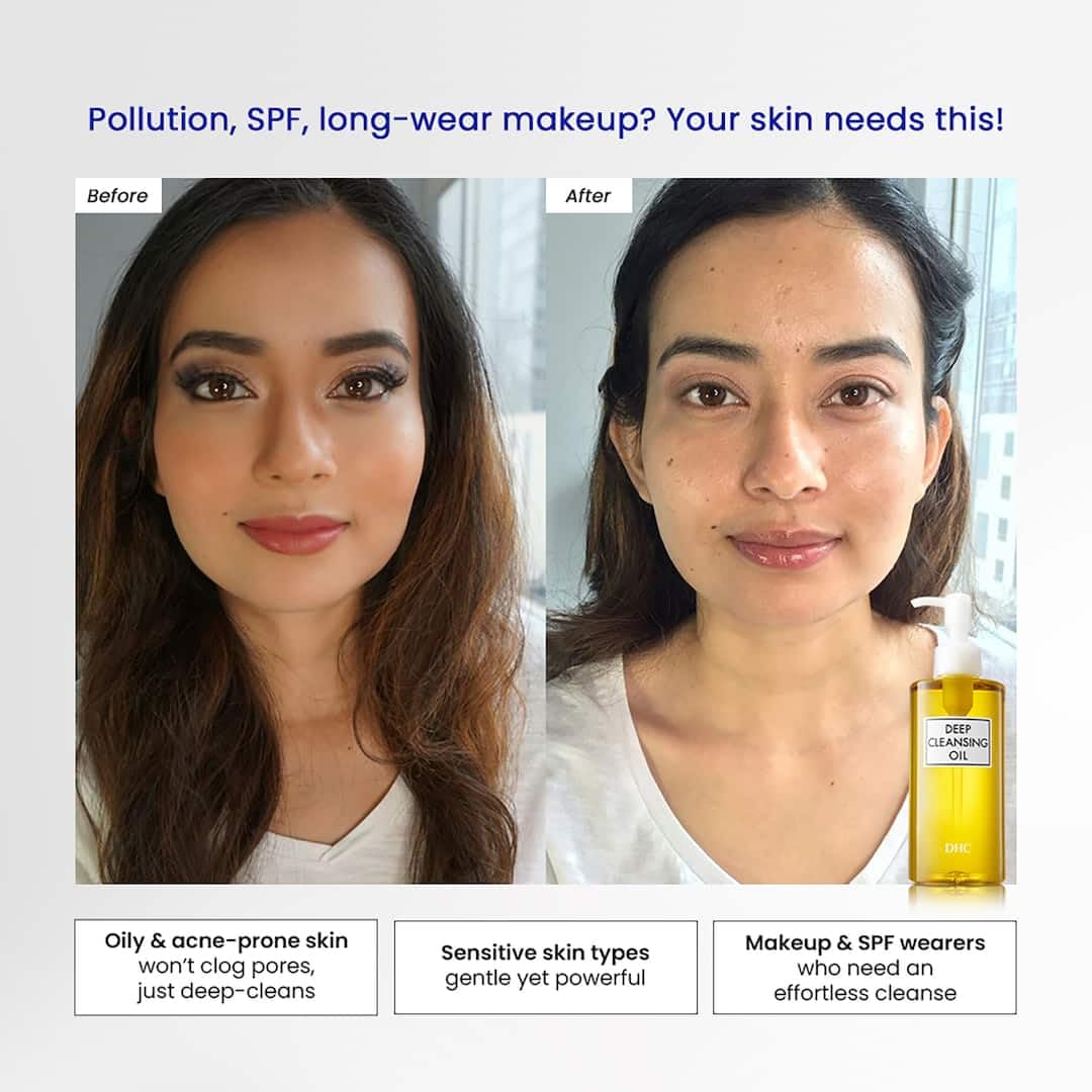 DHC Beauty Deep Cleansing Oil (30ml), with Olives, Removes Makeup And Impurities, Cleansing Oil/Makeup Remover for Soft & Glowing Skin