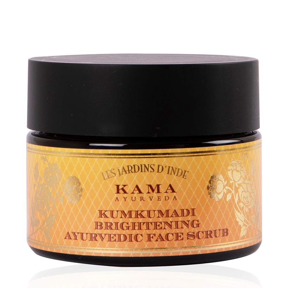 Kama Ayurveda Rejuvenating and Brightening Ayurvedic Night Cream, 25gm & Kama Ayurveda Kumkumadi Brightening Ayurvedic Face Scrub, 50g