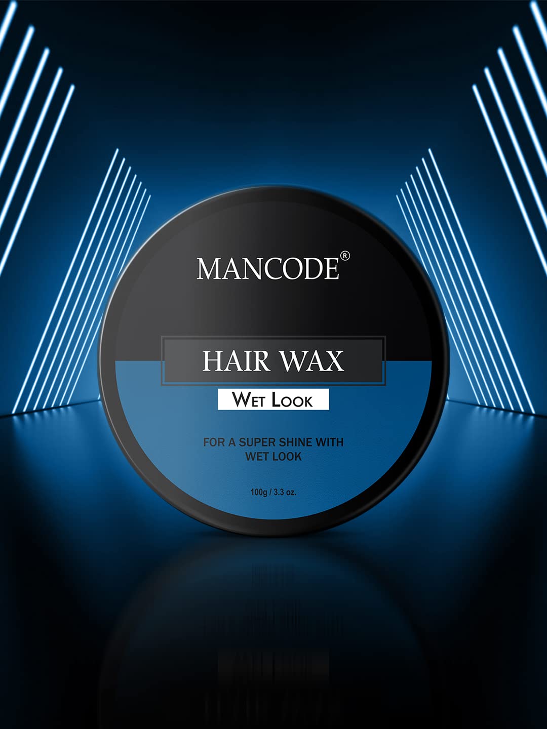 Mancode Wet Look Hair Wax 100 gm for MEN | Long Lasting Stylist Look | Glossy Finish | Shine | Restylable Anytime, Easy Wash Off | No Paraben, Sulphate, Alcohol & Harmfull Chemicals
