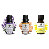 ZenAum Essences| Lavender, Ylang Ylang & Sandalwood Essential Oil | GMP, IFRA & ISO Certified |Pack Of 3-15ml Each