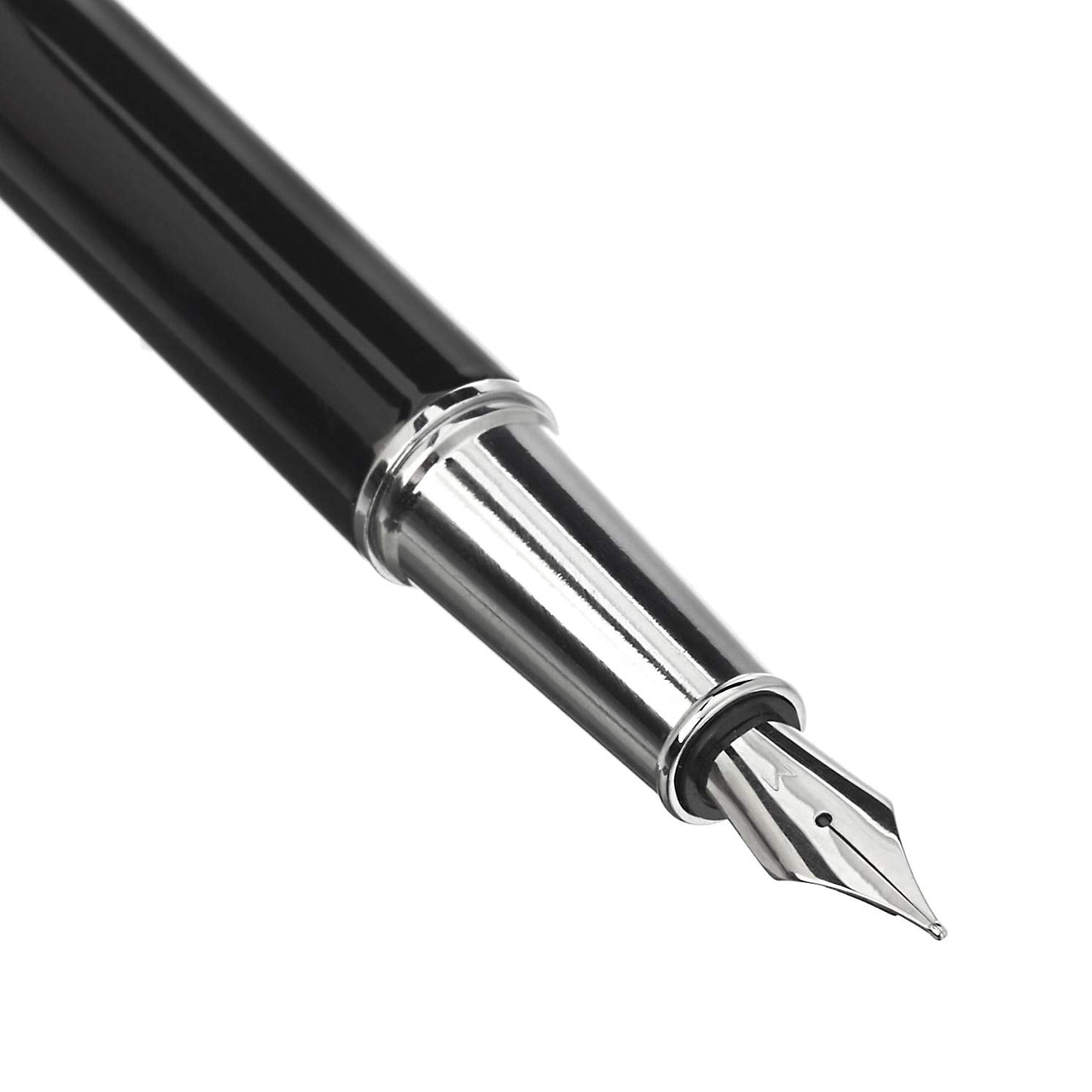 Basics Fountain Pen with two replacement cartridges- Medium Point, Black Ink