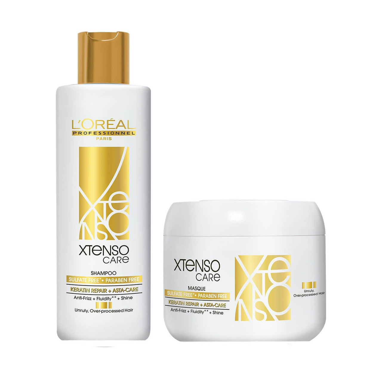 L'OREAL PROFESSIONNEL PARIS Xtenso Care Sulfate-Free* Shampoo 250Ml And Hair Masque 200Ml Combo For All Hair Types (Pack Of 2)