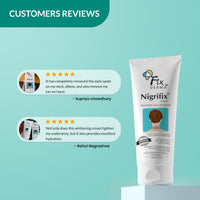 Fixderma Nigrifix Cream for Acanthosis Nigricans with Lactic Acid For Body Parts like Neck, Ankles, Knuckles, Armpits, Thighs & Elbows | Exfoliant 100 g (Pack of 2)
