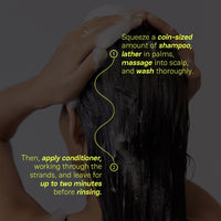 Moxie Beauty Shampoo & Conditioner Travel Combo | 1.5x Stronger hair | Paraben and Sulfate-Free | Rinse & Shine Travel Duo | Gentle Cleansing Shampoo (50ml) & Ultra Hydrating Conditioner (50ml)