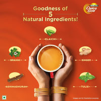 Tata Tea Chakra Gold Care | Goodness Of Five Natural Ingredients | Brahmi, Ginger, Tulsi, Elaichi & Adhimadhuram | Flavoured Black Tea | Powder, 500 Grams