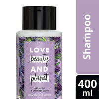 Love Beauty & Planet Smooth and Serene Shampoo with Argan Oil and Lavender Aroma, 400 ml & Love Beauty & Planet Volume and Bounty Conditioner with Coconut Water and Mimosa Flower Aroma, 400 m