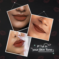 DAZLLER All Day Matte Lipcolour|Moisturizing Kokum Butter|Non-Transfer & Smudge-Proof|8Hr Stay|Liquid Lipstick For Women|DLC043 Fruitcake|6G