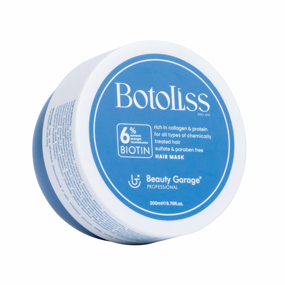 Beauty Garage Botoliss Biotin Shampoo & Hair Mask for Damaged Hair | Daily Use Smoothening & Frizz Repair Combo for Women & Men | Deep Conditioner | 300ml + 200ml Pack