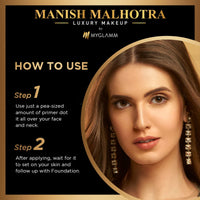 MyGlamm Manish Malhotra Luminious Moisturising Primer - 28ml | Oil-Free, Illuminating Cream Primer With Soft-Focus Effect | Water Resistant, Lightweight And Moisturising | Exclusively by MyGlamm