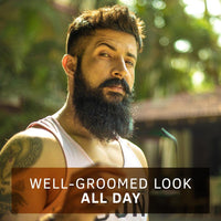 USTRAA Beard Softener Woody - 100g - Softens and nourishes your beard without Sulphates or Parabens, Long lasting moisturization and shine for a nourished, itch-free beard