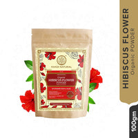 KHADI NATURAL Hibiscus Flower Organic Powder Pack of 2 (2x100gm) 200gm