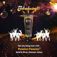 Passion Fassion Gold and Silver Shimmer Bling Lotion | Party look with Long Lasting Fragrance & BUY 1 GET 1 FREE