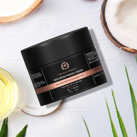 The Man Company Skin Brightening Cream - 50gm for Glowing Radiant Skin | Enriched with Multani Mitti, Coco Butter, Hyaluronic Acid | Reduces Acne & Dark Spots Naturally