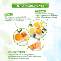 Mamaearth Vitamin C Sunscreen Body Lotion For All Skin Types Body Lotion Spf 30 With Vitamin C & Honey For Radiant Skin -300 Ml (Pack Of 2)