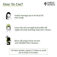 Forest Secrets Anti-Hairfall Hair Oil 200 ml | Nourishes Scalp & Stimulates Roots | Reduces Hairfall & Breakage | Repairs Damaged Hair | Boosts Hair Thickness