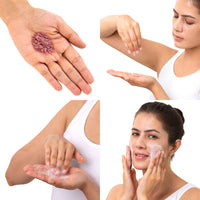 Brillare Rose Face Wash, Anti Ageing Skin, Sandalwood & Coconut Face Wash for Hydration, Reduce Wrinkles & Provides Supple Look, 100% Natural Powder Face Wash, 15g