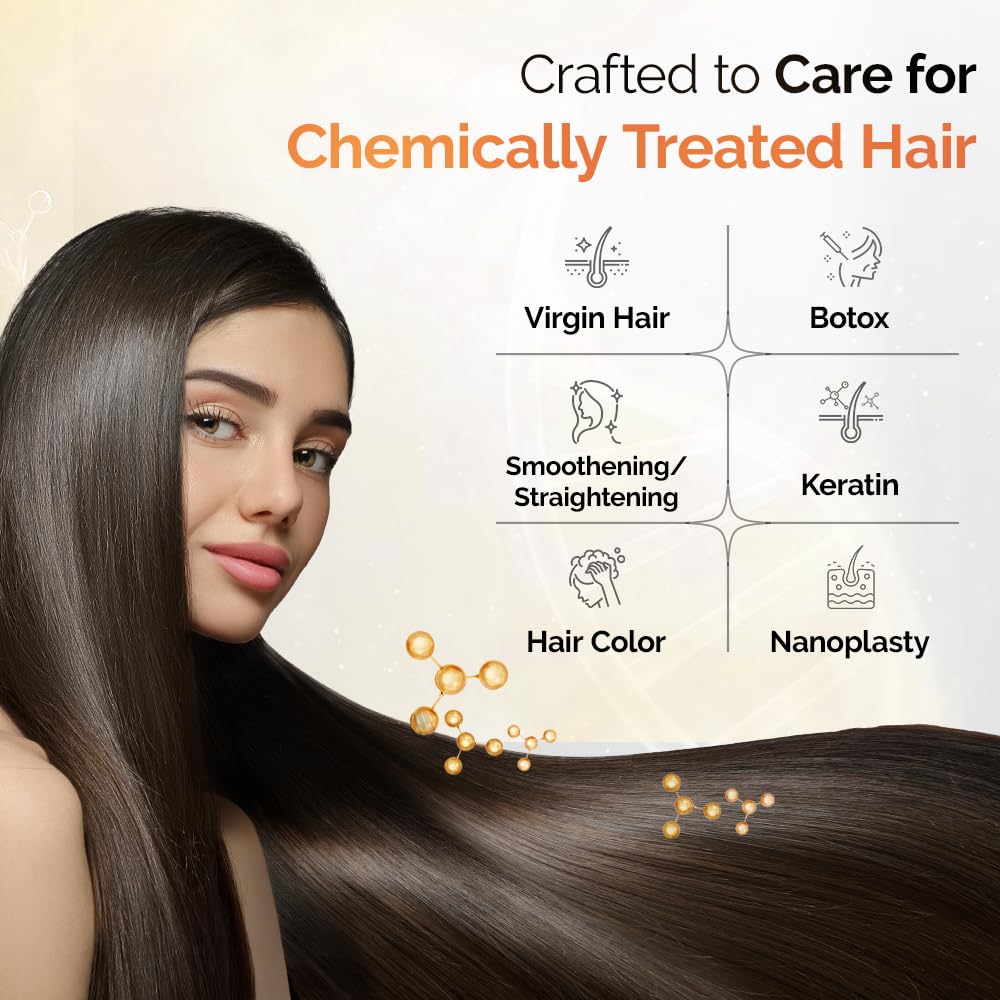 Streax Professional BotBrazil Shampoo,300 ml for Keratin, Botox, Nanoplasty, & Smoothening, Sulphate & Paraben-Free Shampoo for Women & Men, Enriched with Vita Oils Nourishes Chemically Treated Hair
