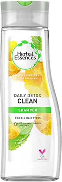 Herbal Essences Daily Detox Clean Shampoo Golden Raspberry & Mint Essences 400ml