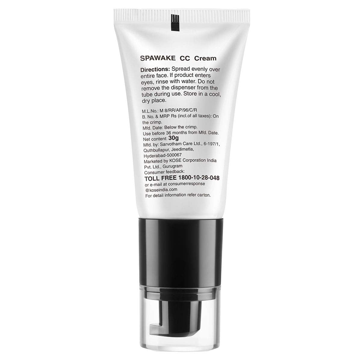 Spawake Cc Cream For All Skin Type With Spf 32/Pa++ (02 Natural Beige, 30G, Medium)
