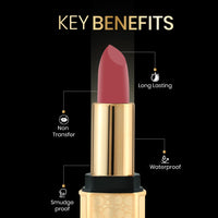 Beauty Berry Bold Babe Non-Transfer Matte Lipstick | Highly Pigmented, Lightweight, Smudge Proof & Waterproof Lipstick | Single Swipe Application, Long Lasting Lipstick for Women (Cranberry)
