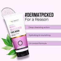 Dr. Sheth's Neem & 2% Salicylic Acid Face Wash | For Oily & Acne Prone Skin | With 1% Zinc PCA, Vitamin E, C & B5 | Deeply Cleanses | Exfoliates Skin | Prevents Acne | For Men & Women | 100ml