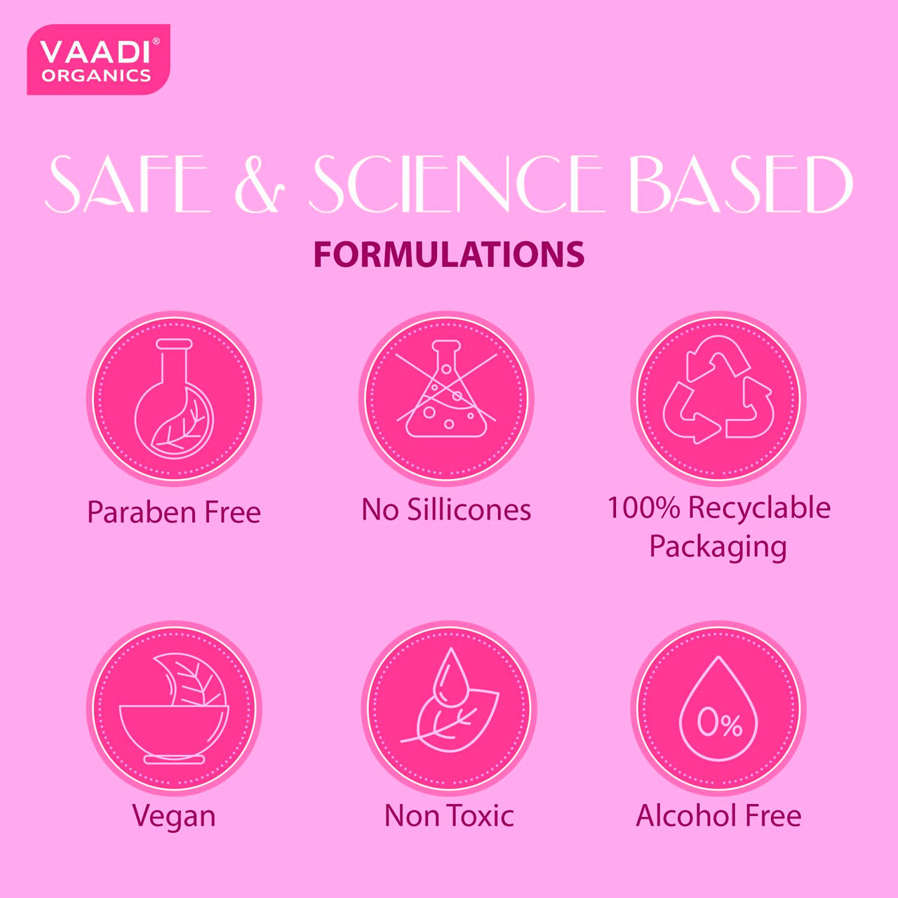 Vaadi Herbals Pvt. Ltd Pack Of 2 Rose Water - 100% Natural & Pure, 250 ml (Pack of 2)