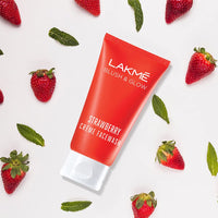 Lakmé Strawberry Creme Face Wash, 100g & Lakmé Eyeconic Insta Cool Kajal, Black, Cooling Kohl Liner with Cucumber, Twist Up Pencil - Waterproof, Smudge Proof & Long Lasting Eye Makeup, 0.35 g