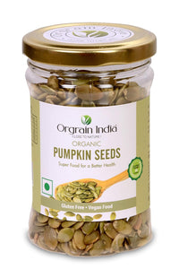 Orgrain India Certified Organic Pumpkin Seeds (Pack of 2)