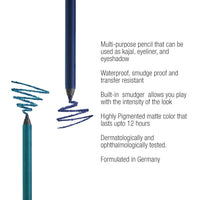 Colorbar Just Smoky Kajal, Matte Finish, 1.2g - Just Blue