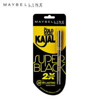 Maybelline New York Colossal Kajal, Super Black, 0.35g and Maybelline New York Hypercurl Mascara Washable, Black, 9.2ml