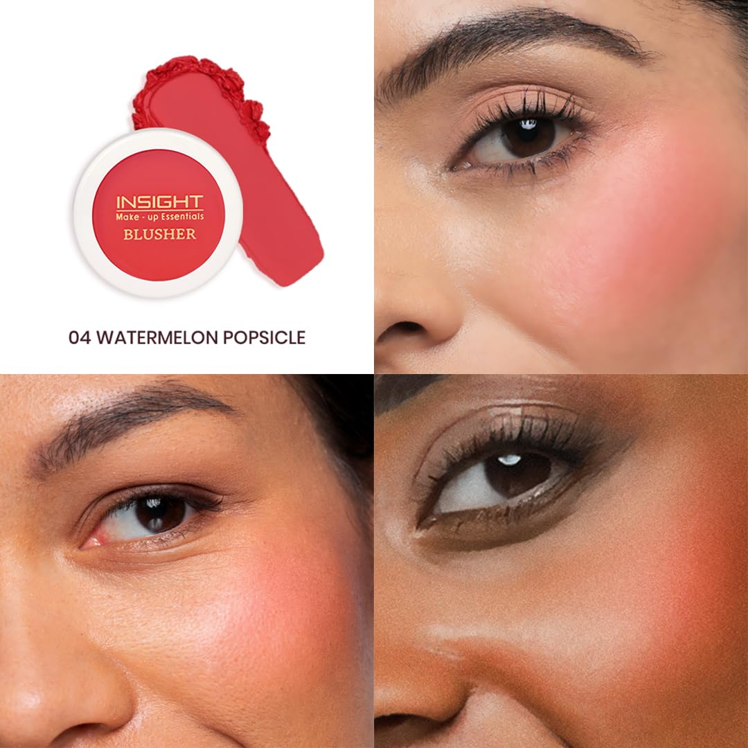 Insight Cosmetics Crème Blusher, Face Makeup, Watermelon Popsicle, 3.5 gm(B-02=04)