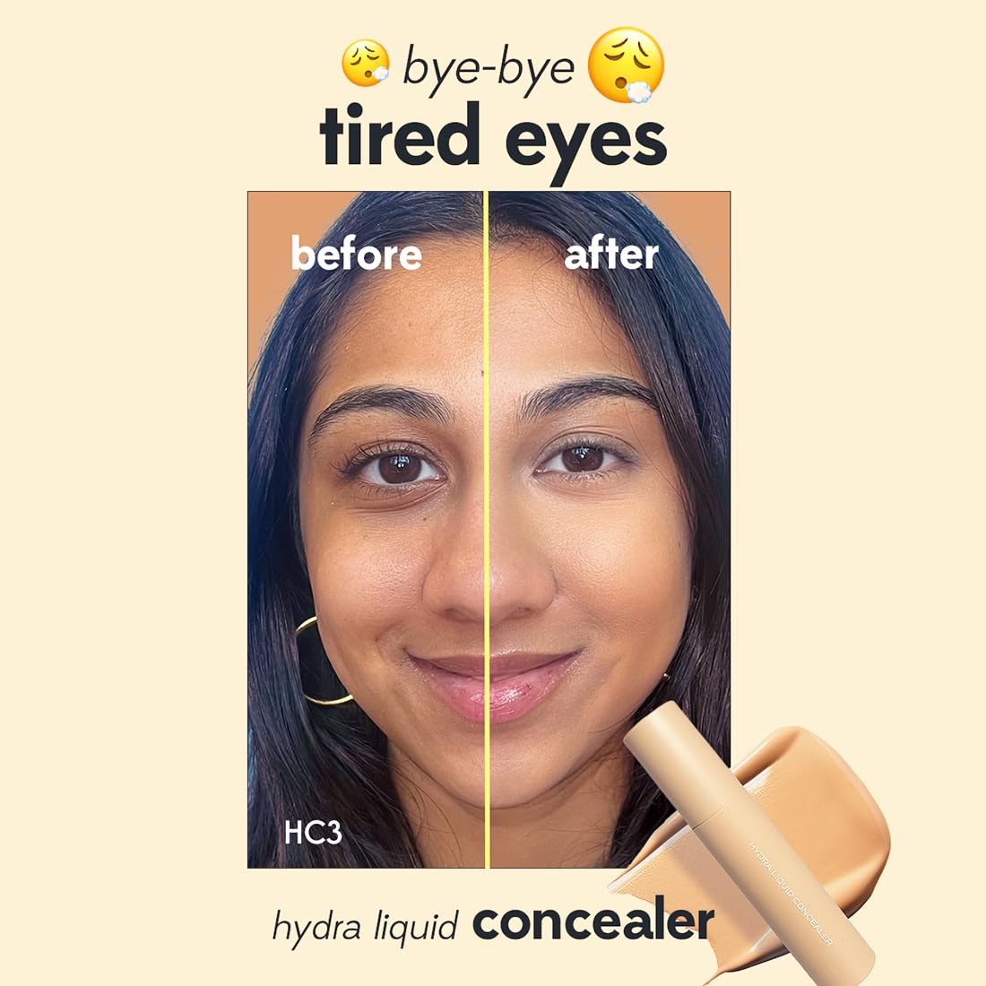 Ruby's Organics Concealer for Face Makeup - Light Weight, Full Coverage, Easily Blendable, Highly Pigmented, Oil Free - for All Skin Types - HC 1, 6.5ml