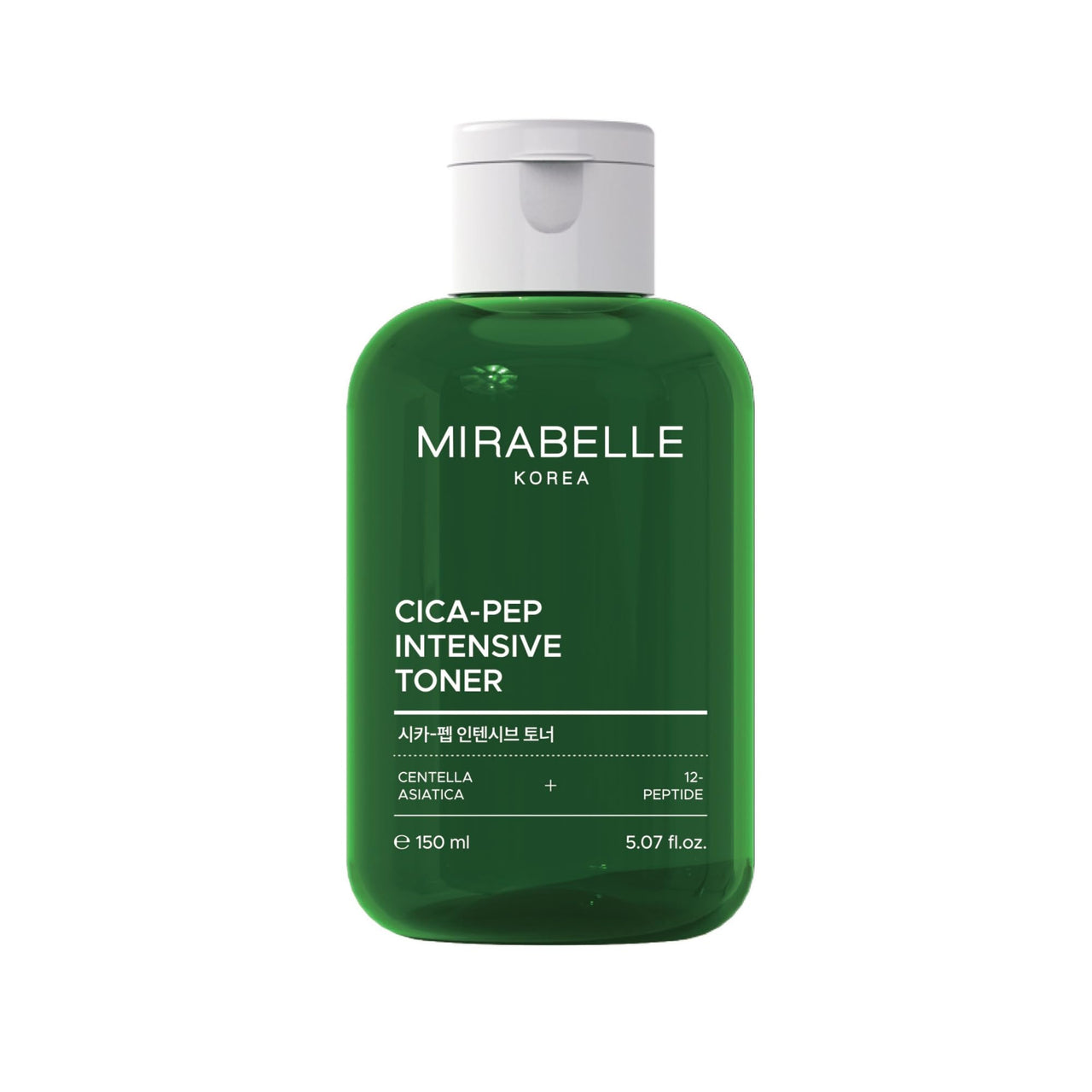 Mirabelle Korea Cica-Pep Intensive Toner 150ml | Calms Irritation, Refines Pores & Hydrates | Soothing Toner for All Skin Types | Korean Skincare for Men & Women