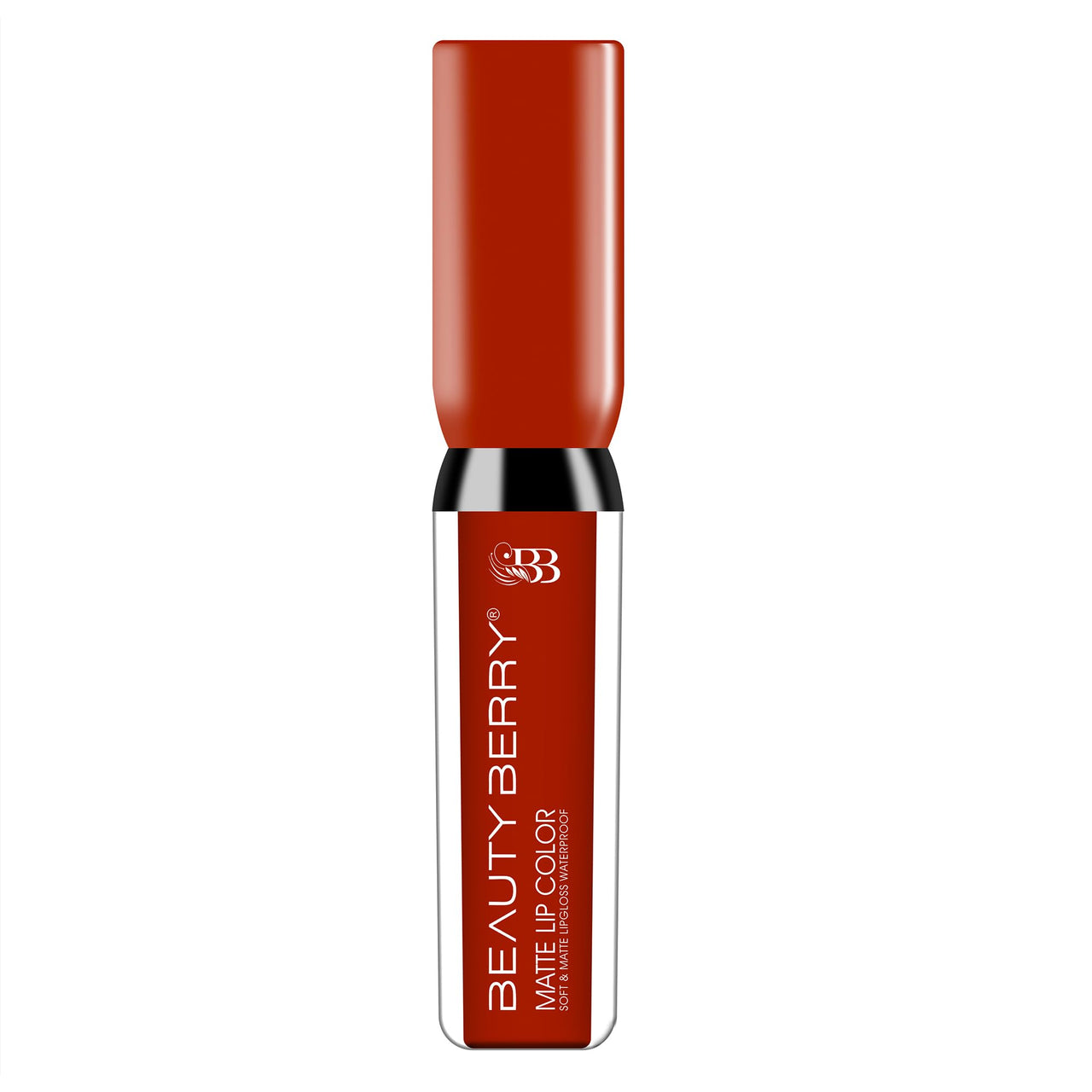 Beauty Berry Soft & Matte Waterproof Lip Color Liquid Lipstick | Rich Pigment, Long Lasting Liquid Lipstick | Non-Transfer Liquid Lipstick for Women Enriched with Vitamin E (01 - Scarlet, 4.5 ml)