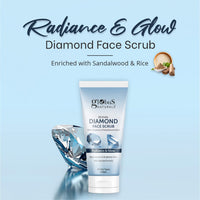 Globus Naturals Revival Diamond Face Scrub, For Deep Pore Cleansing & Skin Lightening, Natural & Ayurvedic Formula, Chemical Free, Cruelty Free, Suitable For All Skin Types, 100 gm