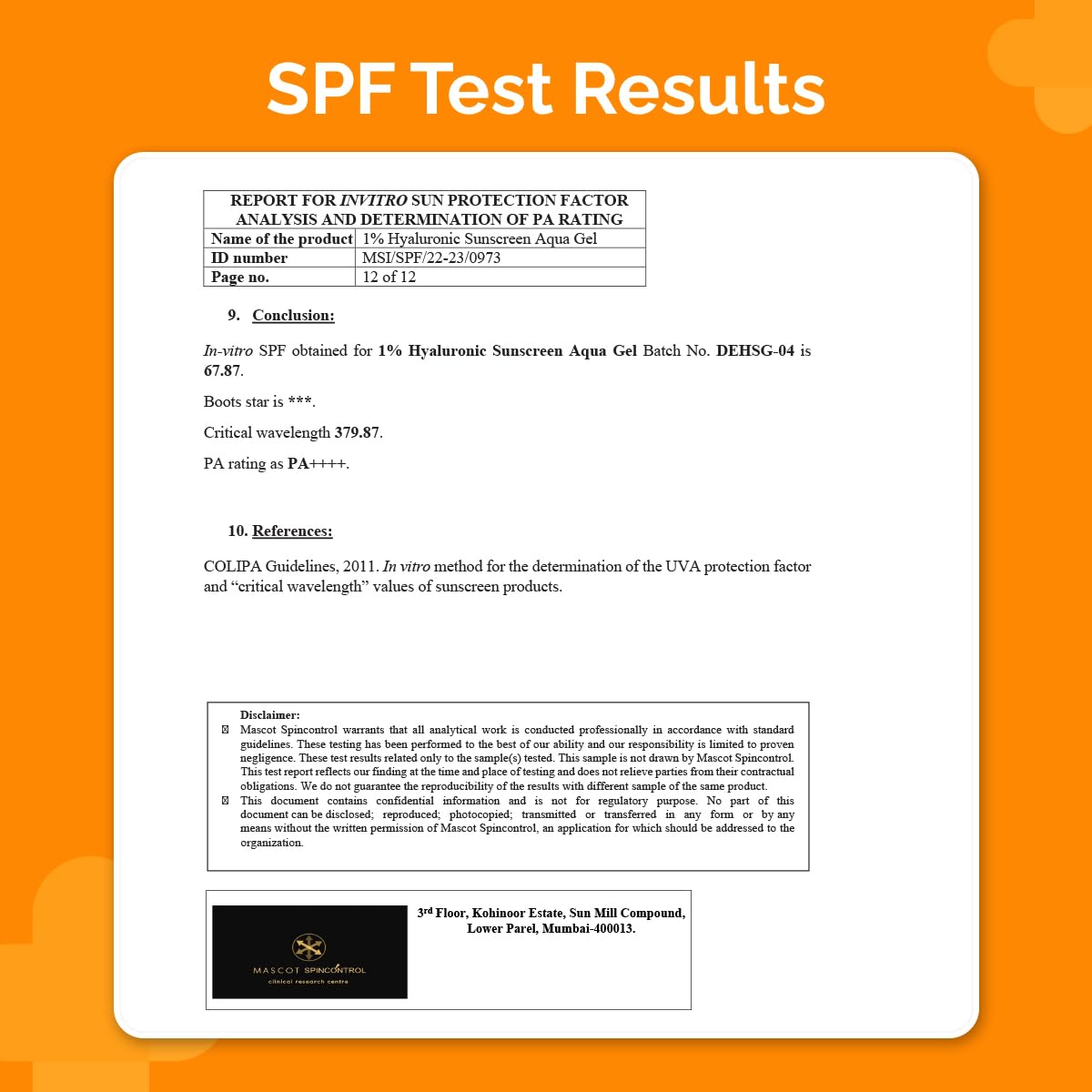 The Derma Co 1% Hyaluronic Sunscreen Aqua Ultra Light Gel With Spf 50 Pa++++ For Broad Spectrum, Uv A, Uv B & Blue Light Protection | 50G | Pack Of 2 - All Skin Type