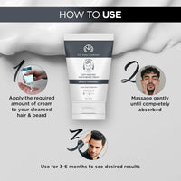 The Man Company Anti-Graying Hair & Beard Cream for Men | Delays Grays | Nourishes | Styles | Boosts Confidence | Toxin-Free | All Hair Types- 75 g