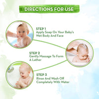 Mamaearth Milky Soft Bathing Bar For Babies - 75 g x 2 | Infused with Oats, Milk and Calendula | Gently Cleanses Skin, Keeps Skin Soft & Smooth, Mild & Gentle Formula, Dermatologically Tested