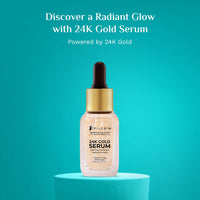 Pilgrim 24K Gold Face Serum With Niacinamide & Hyaluronic Acid, Dewy Primer For Face Make-Up For All Skin Types, Korean Skin Care For Unisex, 20ml