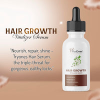 TryOnes Professional Hair Serum for Frizzy Hair||Serum for Women & Men||All Hair Types for Frizz-free, Smooth & Glossy Hair||Hair Growth Vitalizer Serum_30ML