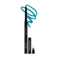 RENEE Kajal Pen with Sharpener - True Blue | 24 Hrs Stay | Long Lasting Kohl Pencil | Matte Finish | Rich Color Payoff | Smudge & Waterproof | One Swipe Application Formula | 0.35gm