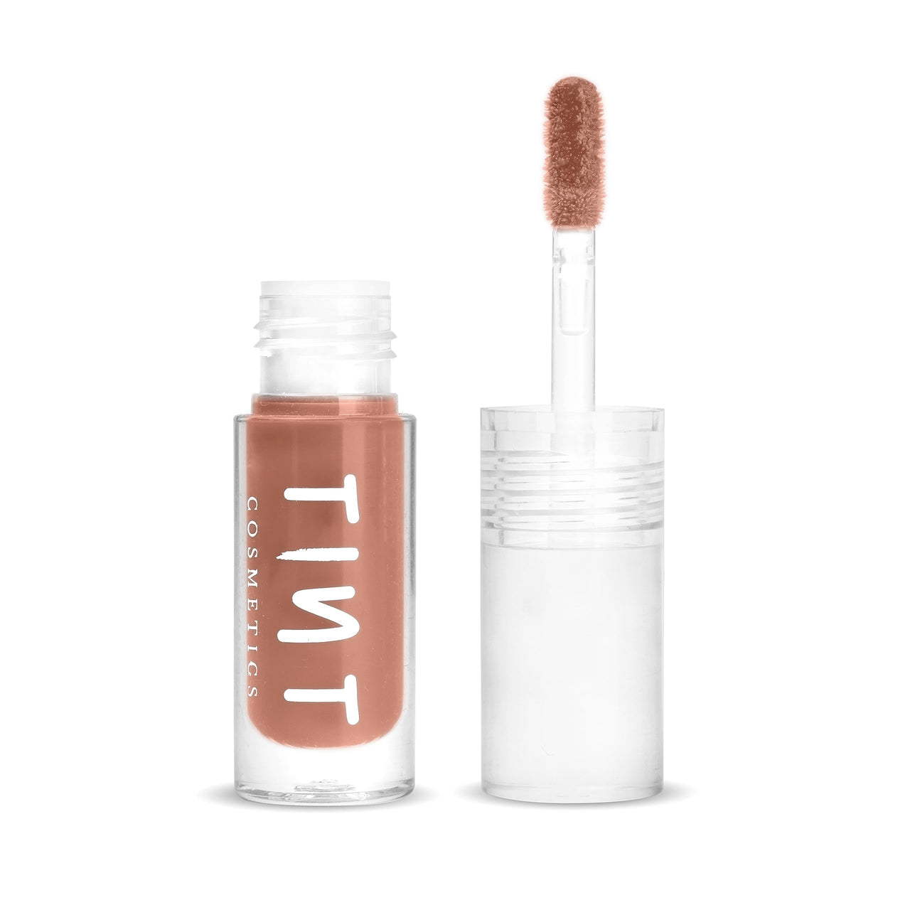 Tint Cosmetics Nude Lip Gloss for Women | Hydrating & High Shine | Lightweight & Non-Sticky with Vitamin-E & Grapeseed Oil | Gloss Lock Technology | All Skin Types | 2.5Ml (Roasted Chestnut) | FDA Approved