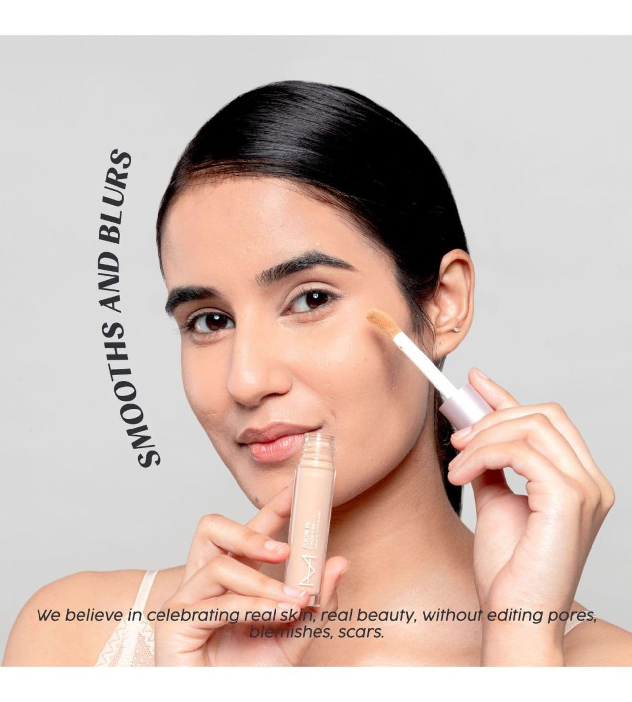House Of Makeup Matte Concealer for Dark Circles, Pigmentation | Non-Crease, Non-Cakey | Long Wear, Waterproof, Sweat-proof | Full Coverage Concealer for Oily Skin | For Face Makeup | 6 ML (FL02 - Fair to Light Skin Tone)