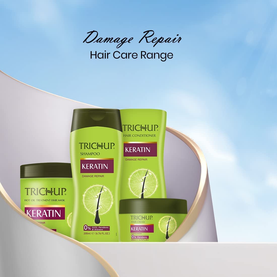 Trichup Keratin Hair Cream, 200ml For Dry Hair, 1 Count